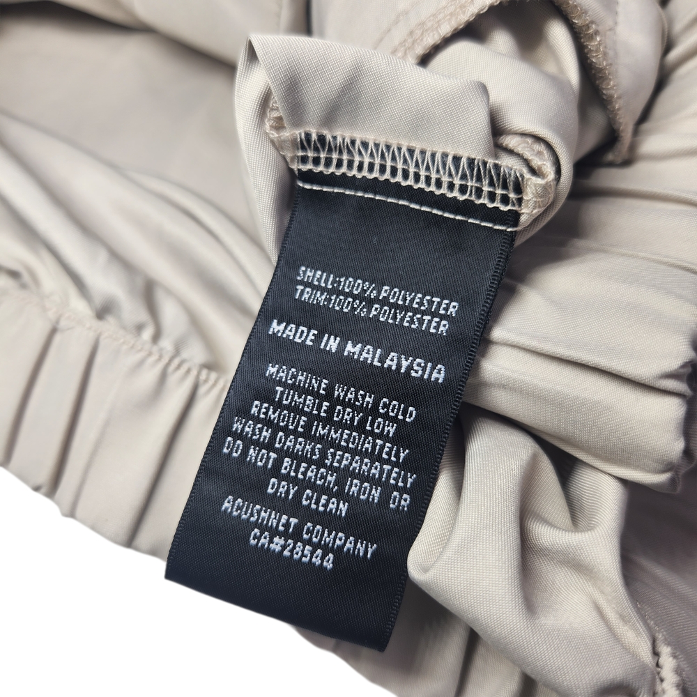 FootJoy Golf Windbreaker Pullover Jacket Men's XL Beige 1/4 Snap Windshirt - Picture 11 of 15